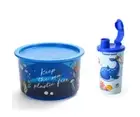 Tupperware Ocean Set Blue Canister And Tumbler