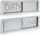 Dishwasher Magnet Clean Dirty Sign by Stackd - Easy to Read & Slide Non-Scratchi