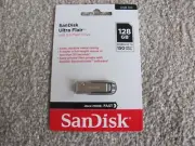 Brand New SanDisk 128GB Ultra Flair USB 3.0 Flash Drive (SDCZ73-128G-A46)