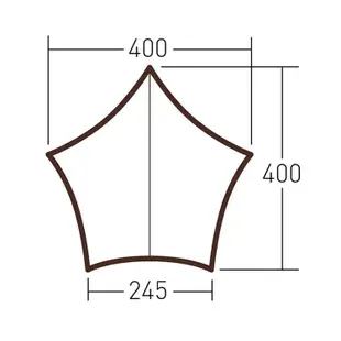 Ogawa System Tarp Penta 4x4 T/C 五角形天幕 T/C(棉混紡) 3339