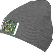 [Siulas] Insect Atlas Soft and Warm Knit Hat for Men and Women - Black Beanie for Outdoor Activities and Stylish Accessory