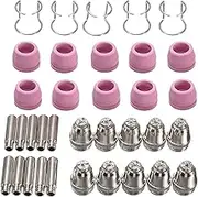 35Pcs Air Plasma Cutter Torch AG60 Contact Tips AG-60/SG55/WSD60 Consumable Accessories Kit Welding nozzle