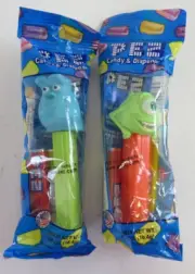 Lot (2) Disney Pixar Pez Dispensers Monsters Inc. Sully & Mike Wazowski NIP GG08