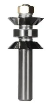 Carbitool 45° DOUBLE BEVEL ASSEMBLY TCT ROUTER BIT 1-3/8″ Diameter, 1/2″ Shank