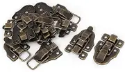 Bluesky 10PCS Bronze Tone Retro Style Metal Duckbilled Box Hasp Lock Toggle Latch Catch for Wooden Case Boxes