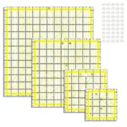 4PCS Quilting Ruler,Acrylic Square Ruler,Quilting Templates,with Non Slip7868