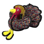 Tuffy Barnyard Turkey Dog Toy Durable Squeaks Floats Heavy Duty Large Washable