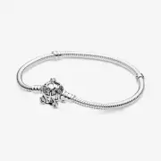 Authentic Pandora Disney Cinderella Pumpkin Coach Charm Bracelet size 17