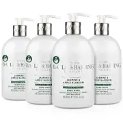 Baylis & Harding - Jasmine & Apple Blossom Hand Wash Pump Soap Gel Pack 4x500ml