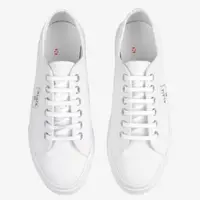 在飛比找momo購物網優惠-【ALAIA】時尚流行帆布厚底休閒小白鞋(白)
