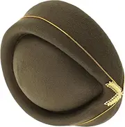 [Baluue] Beret Hat Decorative Flight Attendant Cap for Women Acrylic Beret Hat Cosplay Air Hostess Headwear