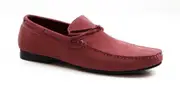 Mens Zasel Bay Pink Salmon Leather Casual Boat Deck Loafers Sneakers Shoes