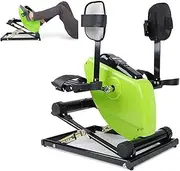 Electronic Physical Therapy Rehab Bike Trainer Exerciser Cycle Arm Leg Pedal Exerciser Bike Health Recovery Pedal Exerciser with Metal Base and Leg Support, Physical Rehabilitation Train for Elderly