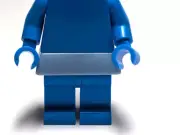 Lego - Minifigure Utensil - Blue Grey / Gray