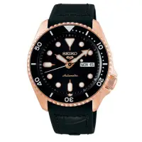 在飛比找Yahoo奇摩購物中心優惠-SEIKO 5 sport運動潮流機械腕錶/黑金款4R36-
