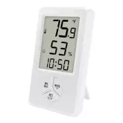 Digital Hygrometer Thermometer with Clock, Humidity Monitor with Min Max