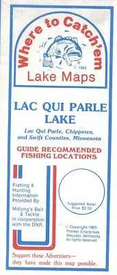 LAC QUI PARLE FISHING MAP
