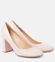 [Gianvito Rossi] Gianvito Rossi 85 leather pumps AU 10 pink