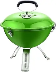 Portable Charcoal Grill, Stainless Steel Round Oven Dual, Venting System for Outdoor Courtyard Picnic Camping Tailgating BBQ Kettle