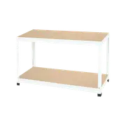 Pinnacle Urban Shelving Unit 2 Tier White 458 x 810 x 310mm