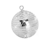 6" Mirror Ball Reflective Light w/ Hanging Ring Disco DJ Club Party Stage Decor