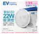 【EVERLIGHT億光】LED 星庭 22W 6500K 白光 全電壓 IP65 戶外吸頂燈 (8.8折)