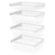 ClosetMaid 4 Drawer Storage Basket Organizer Closet Kit White Steel Mesh Wire