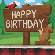 Lumberjack Bear Birthday Party Supplies Large Lunch Napkins