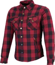 Büse M11 Karo, shirt women , color: Red , size: 38