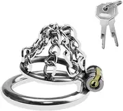 Sex Toys Inverted Chastity Cage Chastity Lock With Urethral Catheter SM Metal Beginner Device Penis Ring Prevent Erection Couple Lock Bondage Couple Lock