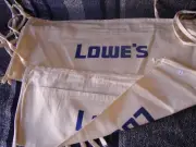 TWO Vintage Lowe's 2 Pouch Nail Aprons - NOS!