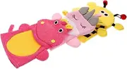 Gatuida Bath Gloves 3 Pack Shower Brush for Boys and Girls Toddler Bath Toys Gentle Massage Gloves Random Style