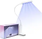 wenxintek 2 in 1 LED UV Nail Lamp,Flexible Flash Cure Light with Gooseneck and Clamp,Nail Dryer for Acrylic Gel and Manicure Table Lighting DIY Nails Salon Home Use (USB Input)