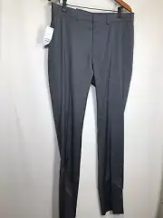 Kenneth Cole Reaction Men's 34 x 34 Slim Grey Flat Front Dress Pants