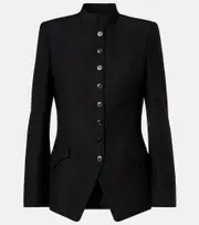 [McQueen] McQueen Wool and mohair blazer AU 4 black