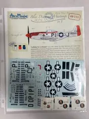 NEW AeroMaster 48-775 Blue Diamond Mustangs War Model Airplane 1/48 Decal (ZC3)