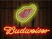 Logo Detroit Red Wings 20"x16" Neon Sign Bar Lamp Beer Light Decor Night
