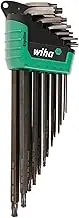 WIHA 36689 ErgoStar Torx Ball End and Standard L-Key Set T5-T45 in Automatic Fast Open Holder, 13-Piece
