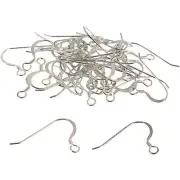 40 Sterling Silver Shepherd Hook Earrings 21 x 12mm