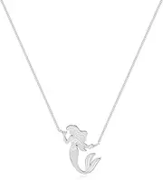 [Disney] Women's SILVER MERMAID NECKLACE Necklace, Multicolor, 45CM