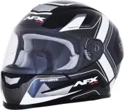 AFX FX-99 Black White Recurve Helmet size Small