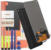 LCD Display for Oppo Find X3 Lite CPH2145 Screen Replacement for Oppo RENO5 5G Touchscreen Digitizer Sensor Glass Repair Kit - [Black]