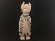 Zuni Corn Maiden Claudia Peina *SIGNED* Incredible detail Shell Coral Turq F4562