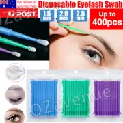 Disposable Micro Eyelash Extension Swab Applicator Mascara Brush Wand 100-400pcs