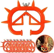 TIHOOD Cow Nose Ring Farm Livestock Animal Weaner Red Plastic Weaning Tool for Calf Cattle Prevent Sucking