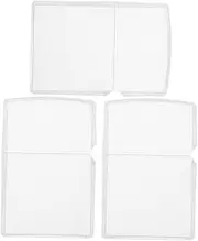 Zerodeko 3pcs Kerosene Lighter Transparent Protective Case Lighter Case Storage Box High Clarity Plastic Cover Compatible For