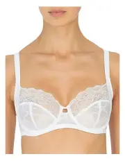 [Natori] Statement Supportive Full Figure Wired Lace Bra in White