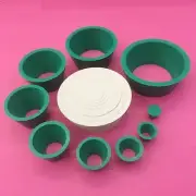 9-Count Filter Adapter Cones Set for Buchner Funnel Flask with Tapered Collar