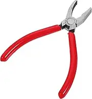 TOPPERFUN 6 Heavy Duty Running Pliers with Curved Precision Glass Breaking Tool for Stained Glass Mosaic and Fusion Materials and Design for Clean Cuts