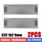 2PCS GREASE FILTER FOR EVERDURE RBES62 RANGEHOOD 525MM X 162MM Aluminum Silver
